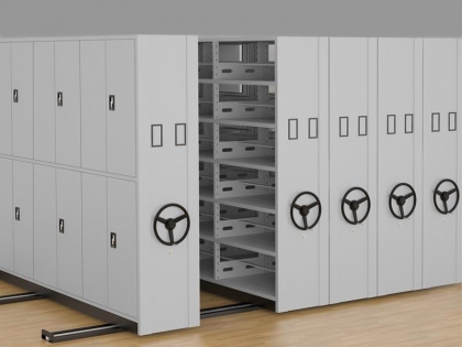 HZ-w30雙門(mén)移動(dòng)密集架(轉(zhuǎn)盤(pán)式)